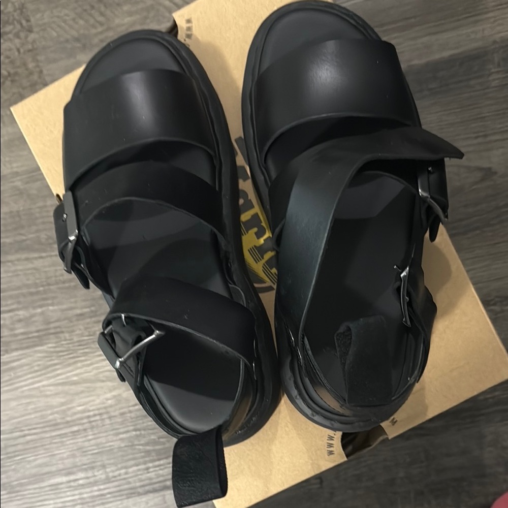Black Strappy Sandals